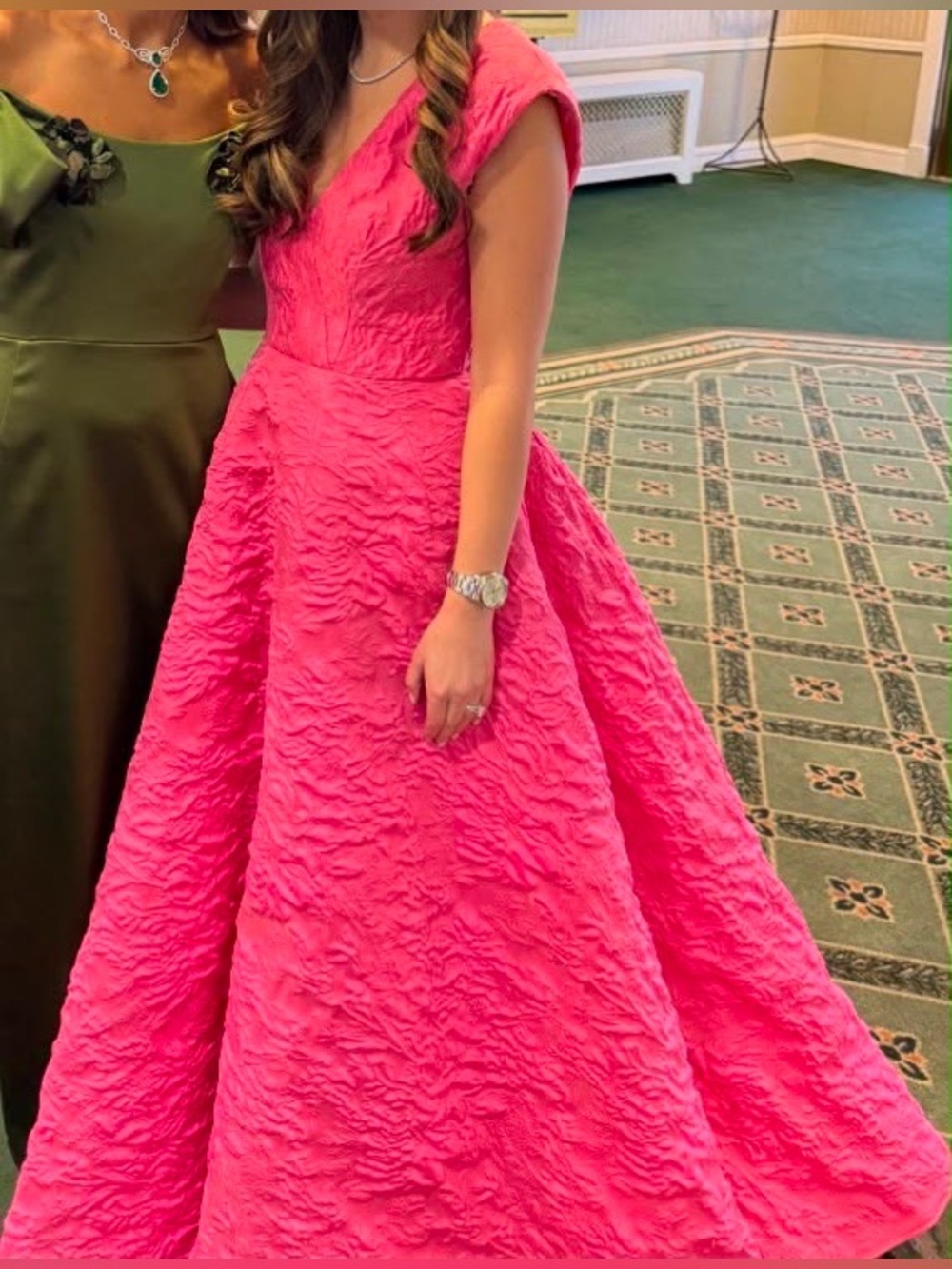 Monique Lhuillier Jacquard Gown🩷 - Picture 17 of 17